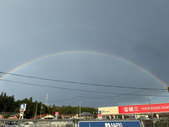 虹を見ました