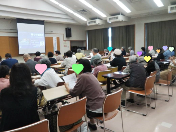 50名を超える受講生をお迎えしての睡眠健康講座(プライバシー配慮のため画像を一部加工しています)