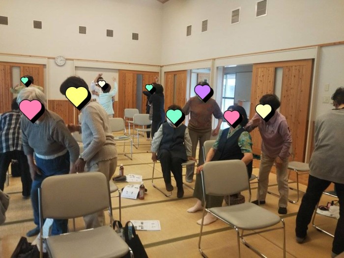 健康講座の風景（プライバシー配慮のため一部加工画像しています）