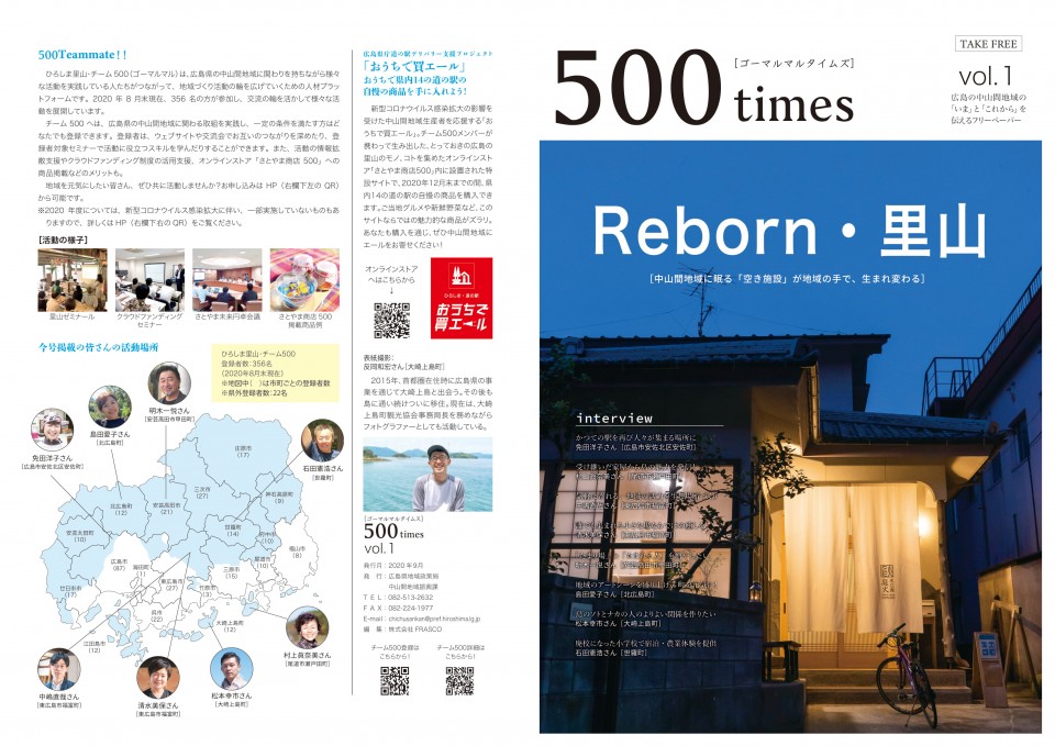『500times vol.1』発行しました!